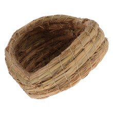 Handwoven Straw Chicken Nest for Backyard Poultry