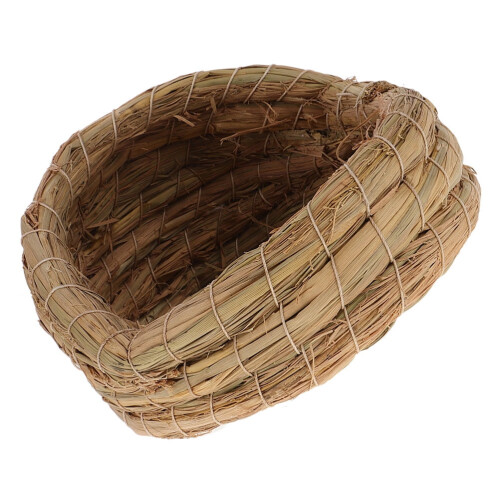 Handwoven Straw Chicken Nest for Backyard Poultry