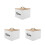 3Pièces Boîtes De Rangement En Bois Couvercles Pour Cuisine 1