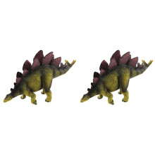 2Stk Dinosaurier Spielzeug Stegosaurus Modell Farbenfroh