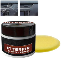 Dashboard Restorer & Scratch Repair Kit, UV Protection Wax 100g, Compatible with Car Interior Parts