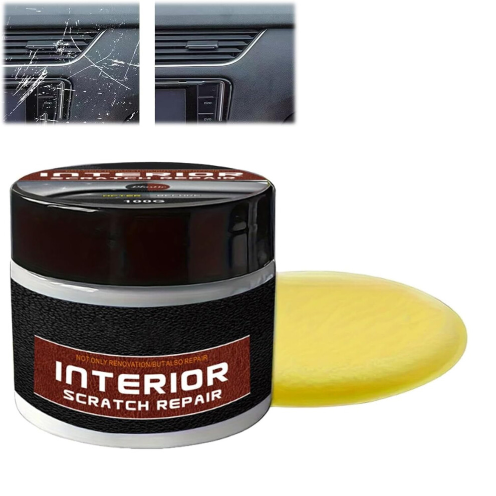 Dashboard Restorer & Scratch Repair Kit, Uv Protection Wax 100G, Compatible With Car Interior Parts 9327961882317