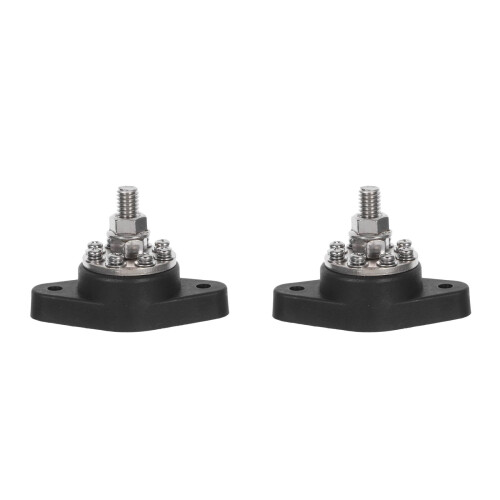 2Pièces Boîtier De Jonction Électrique Multi-Circuits Noir Pour Marine