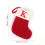 Christmas Stocking with Initial K 7 Inch Embroidered Knitted 1