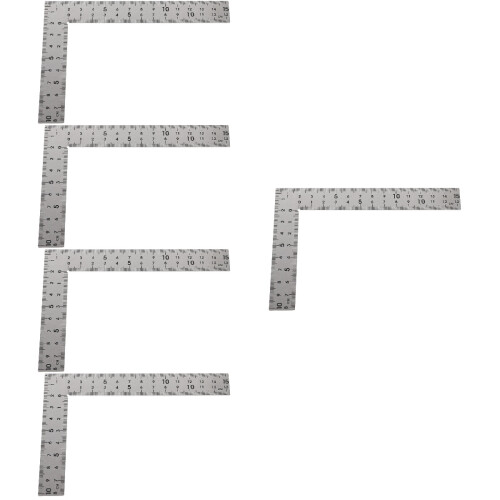 5Pcs Metal Framing Square Durable Right Angle Ruler for Woodworking