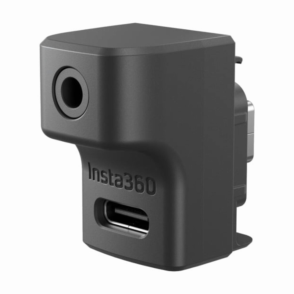 Camera Audio Adapter For Insta360 Ace Pro/Ace Pro 2/Ace Â Dual-Port Mic Converter With 3.5Mm Jack & Usb-C Charging, Compatible With Insta360 Ace Pro 9558830202497