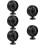 5Pièces Ventilateurs Portables Pour USB Portable Noir Mat ABS 1