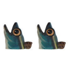 2Pcs Blue Sea Animal Puppet Kids Early Educational Role Play Toy