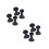 8Pcs Solid Black Wood Spool Holders for Sewing Crafts Vintage Design 5