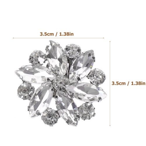 Sparkly Shoe Rhinestone Shoe Clips 2Pcs 1