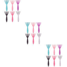 24Pcs Small Plastic Hair Brush Cleaner Assorted Color for Salon Use