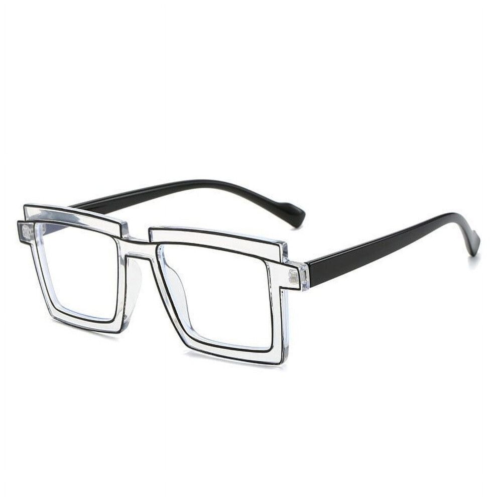 Blue/Light Shaoxinwan Blocking Glasses Â Fluorescent Contrast Eyewear For Digital Eye Strain Protection, Stylish & Functional For Work/Daily Use (B)