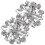 Sparkly Shoe Rhinestone Shoe Clips 2Pcs 4