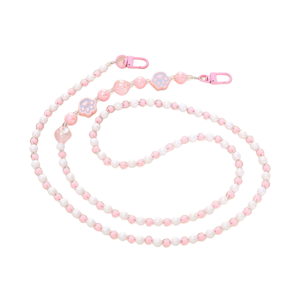 Stylish Pearlescent Phone Strap Lanyard With Beaded Uniquely Shape Multiuse Phone Jewelry Beads Texture For Any Occasion 9085618925663