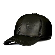 Men's Genuine Leather Baseball Cap Adjustable 56-60 cm