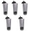 5Pcs Plastic Straw Organizer Grey Compact Holder for Kitchen Counter 4
