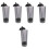 5Pcs Plastic Straw Organizer Grey Compact Holder for Kitchen Counter 5