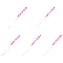 5Pièces Spatules Cosmétiques Métal Longues Rose Pour Fond De