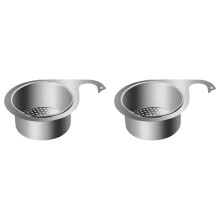 Stainless Steel Swan Sink Strainer Basket,Upgrade Kitchen Faucet Hanging Filter Basket,Multi-Functional Drain Basket for Fruit Vegetable