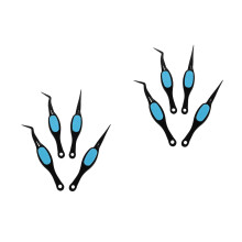 8Pièces Outils Pince Bicolore Pour , Sourcils Et Loisirs