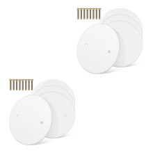 8Pièces Caps Blancs Ronds Pour Boîte Électrique Plafond Intérieur