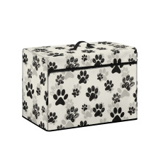 Capa impermeável para máquina de costura com estampa de pata de cachorro