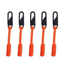 5pcs Durability Polyester Zippers Pulls Universals Alloys Zippers Pulls for Camping Hiking and Outdoor