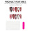 (S) Star Press-on Nails - Red & White Unbreakable DIY 5