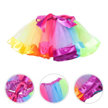 1Pcs Colorful Tutu for Girls Dance Skirts Nylon Material Design Birthday present