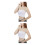 2St Seamless Strapless Crop Bandeau Wit Stretchbaar Vrouwen 4