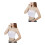 2St Seamless Strapless Crop Bandeau Wit Stretchbaar Vrouwen 7