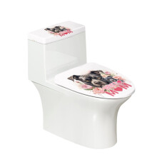 Housse de siège de toilette pour la fête des mères, 43 x 53 cm (17 x 21 pouces), ajustable