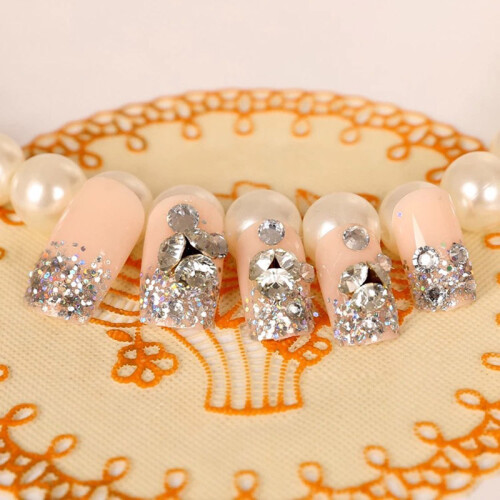 (9) 24pcs Asterism Fake Nails, Reusable for Manicure 1