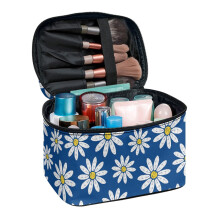 Make-uptasje, draagbare cosmetica-organizer met madeliefjesdesign