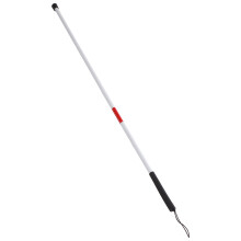 Lightweight Aluminum Folding Blind Cane with Reflective Markings, White