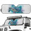 Foldable Blue Sea Turtle Windshield Sunshade for Jeep 2