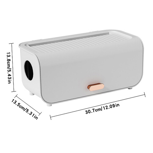 Boîte de rangement de câbles de bureau pour multiprise