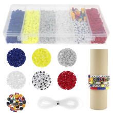 Zestaw do samodzielnego wykonania bransoletek z koralików glinianych Pony Clay Beads 6 mm, 5200 szt.