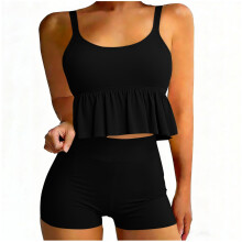 Zweiteiliges Bikini-Set für Damen mit Trägertop und