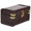 Mini House Suitcase Miniature Luggage Vintage Suitcases Brown 1