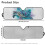 Foldable Blue Sea Turtle Windshield Sunshade for Jeep 7