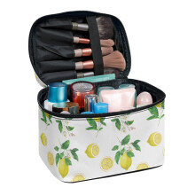 Cosmetische tas, draagbare make-up organizer met kwastenhouder