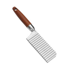 1PC Heavy-Duty Stainless Steel Crinkle Cutter, Ergonomic Non-Slip Handle, Wavy Cutter for Veggies, Potatoes, Carrots, Cucumbers