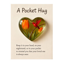 Floral Hummingbird Themed Pocket Gift Card Decoration, Card Holder with Flower Accents for Flower Lovers