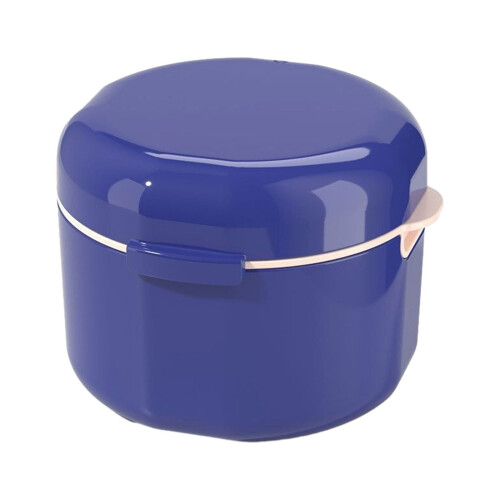 Portable Double-Layer Brace Storage Box with Drainage – Compatible with Braces & Dentures, Compact & Spacious
