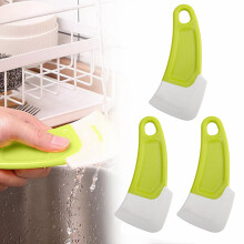 3Pcs Soft Silicone Scraper Set – Food-Grade, Reusable Pot & Pan Cleaner, Compatible with All Cookware