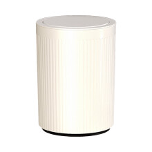 Small Bathroom Trash Can with Lid Press Top Dog Proof Wastebasket, Slim Bathroom Garbage Can Bin Under Desk/Sink Bedroom, Living Room, Office, Diaper