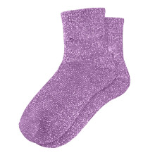 Fashionable Sparkly Solid Color Slouch Socks Mid Calf Hosiery Comfortable Stretch Fit For Daily Casual Wear
