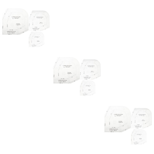 9Pièces Patron Bol Cozy Transparent Outils Patchwork