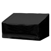 NICEXMAS Patio Bench Covers Outdoor Garden Bench Cover Black 210D Oxford Fabric 1Set